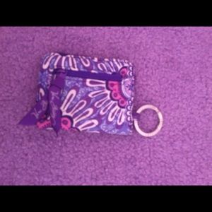 Vera Bradley ID wallet with keyring